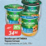 Авоська Акции - Биойогурт АКТИВИА
Термостатная
в ассортименте, от 2,4%, 170 г