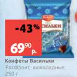 Виктория Акции - Конфеты Васильки
РотФронт, шоколадные,
250 г