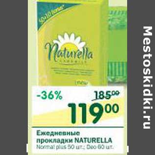 Акция - Ежедневные прокладки Naturella