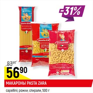 Акция - Макароны Pasta Zara