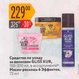 Магазин:Карусель,Скидка:Средство по уходу за волосами GLISS KUR