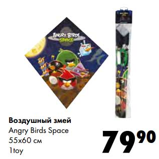 Акция - Воздушный змей Angry Birds Space 1toy