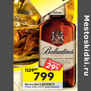 Акция - Виски Ballantines Finest 40%