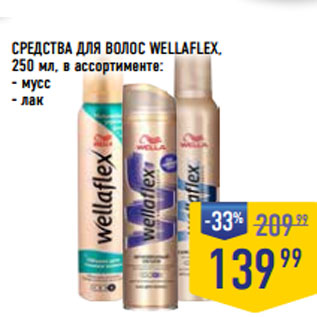 Акция - СРЕДСТВА ДЛЯ ВОЛОС WELLAFLEX, 250 мл, в ассортименте: