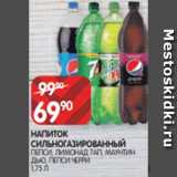 Spar Акции - НАПИТОК
СИЛЬНОГАЗИРОВАННЫЙ
ПЕПСИ, ЛИМОНАД 7АП, МАУНТИН ДЬЮ, ПЕПСИ ЧЕРРИ 1,75 Л