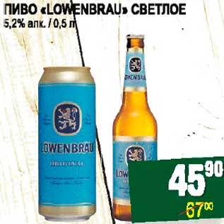 Акция - ПИВО "LOWENBRAU" СВЕТЛОЕ