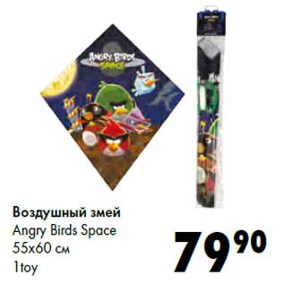 Акция - Воздушный змей Angry Birds Space 1toy