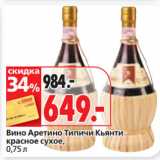 Окей супермаркет Акции - Вино Аретино Типичи Кьянти
красное сухое