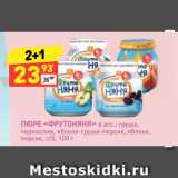 Магазин:Дикси,Скидка:ПЮРЕ «ФРУТОНЯНЯ» в асс.: груша,
чернослив, яблоко-груша-персик, яблоко,
персик