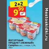 Магазин:Дикси,Скидка:ЙОГУРТНЫЙ ПРОДУКТ «НЕЖНЫЙ» 