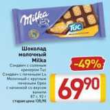 Магазин:Билла,Скидка:Шоколад молочный Milka 