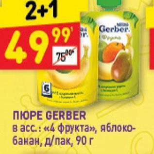 Акция - ПЮРЕ GERBER