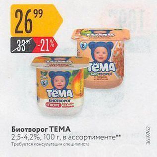 Акция - Биотворог ТЕМА