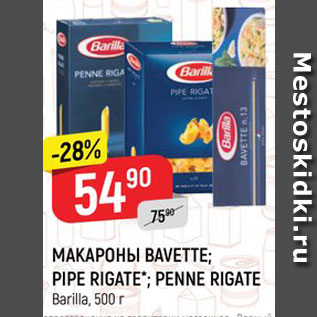 Акция - Макароны Barilla