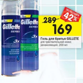 Акция - Гель для бритья Gillette