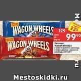 Магазин:Перекрёсток,Скидка:Печенье WAGON WHEELS 