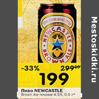 Акция - Пиво Newcastle
