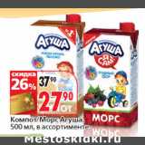 Магазин:Окей,Скидка:Компот/Морс Агуша,