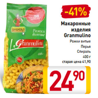 Акция - Макаронные изделия Granmulino