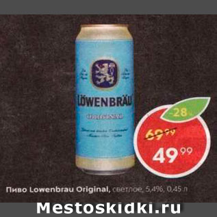 Акция - Пиво Lowenbrau