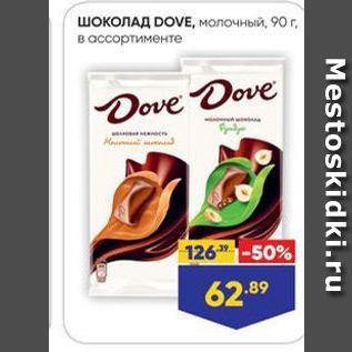 Акция - ШОКОЛАД DOVE