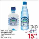 Магазин:Метро,Скидка:Питьевая вода Шишкин лес 