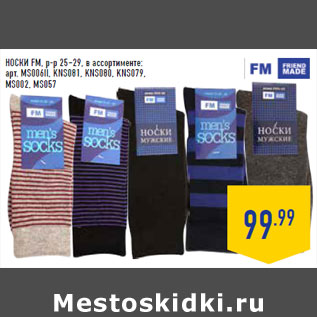 Акция - НОСКИ FM, р-р 25–29,