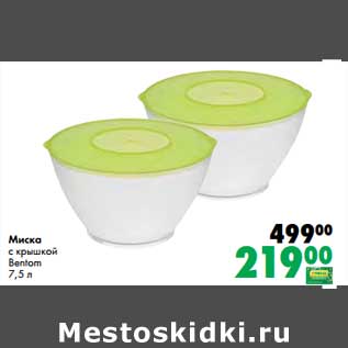 Акция - Миска с крышкой Bentom