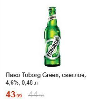 Акция - Пиво Тuborg Green