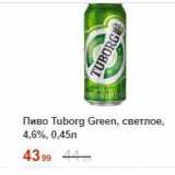 Пятёрочка Акции - Пиво Тuborg Green