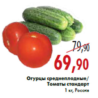 Акция - Огурцы среднеплодные/ Томаты стандарт 1 кг, Россия