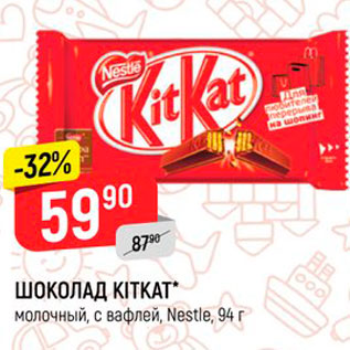 Акция - Шоколад Kitkat