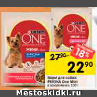 Акция - Корм для собак PURINA One Mini