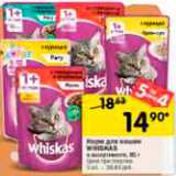 Перекрёсток Акции - Корм для кошек WHISKAS