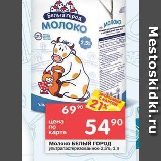 Акция - Молоко БЕЛЫЙ ГОРОД