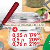 Магазин:Перекрёсток,Скидка:Банка стеклянная Miolla 