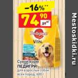 Магазин:Дикси,Скидка:Сухой корм 
ПЕДИГРИ для взрослых собак 
всех пород, 600 г