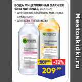 Лента супермаркет Акции - ВОДА МИЦЕЛЛЯРНАЯ GARNIER
SKIN NATURALS