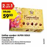 Магазин:Карусель,Скидка:Набор конфет ALPEN GOLD
Composition
5 вкусов, 78 г