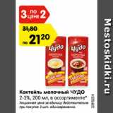 Магазин:Карусель,Скидка:Коктейль молочный ЧУДО
2-3%, 200 мл, в ассортименте*
