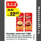 Магазин:Карусель,Скидка:Коктейль молочный ЧУДО
2-3%, 200 мл, в ассортименте*
