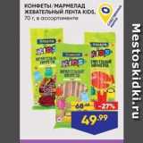 Лента Акции - КОНФЕТЫ/МАРМЕЛАД ЖЕВАТЕЛЬНЫЙ ЛЕНТА KIDS