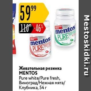 Акция - Жевательная резинка MENTOS