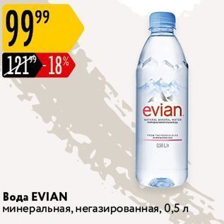 Акция - Вода EVIAN