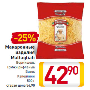 Акция - Макаронные изделия Maltagliati