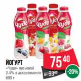 Spar Акции - Йогурт
«Чудо» питьевой
2.4%