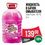 Spar Акции - Жидкость
в бачок
омывателя
Tutti Frutti -10 °С