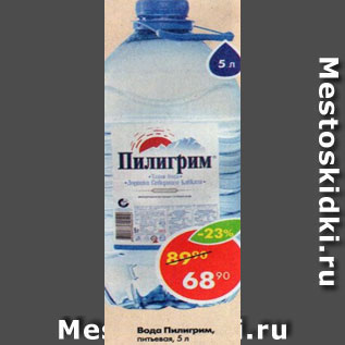 Акция - Вода Пилигрим