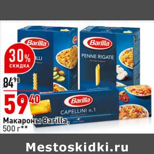 Акция - Макароны Barilla