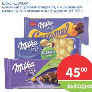 Акция - Шоколад Milka